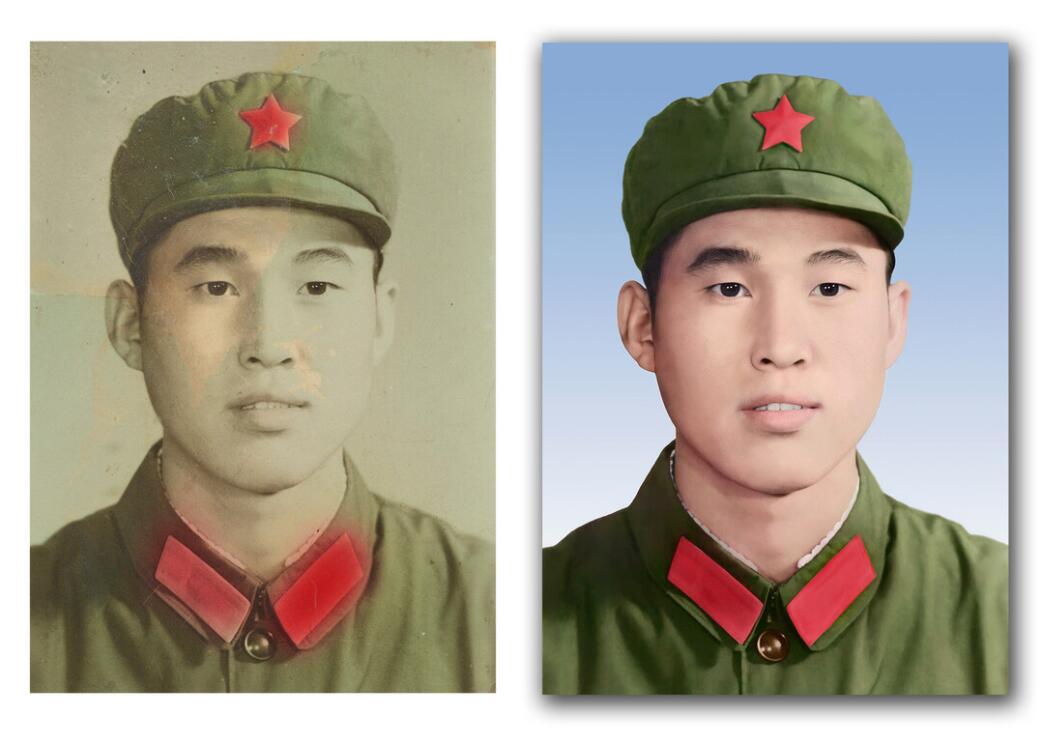 潜山破损照片修复-18